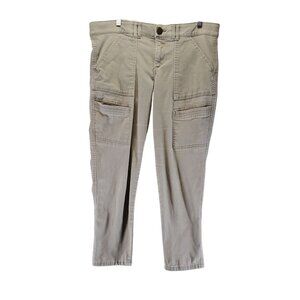 Democracy Pants Womens Size 12 Tan "Ab" Technology Slimming Cargo Lightweight